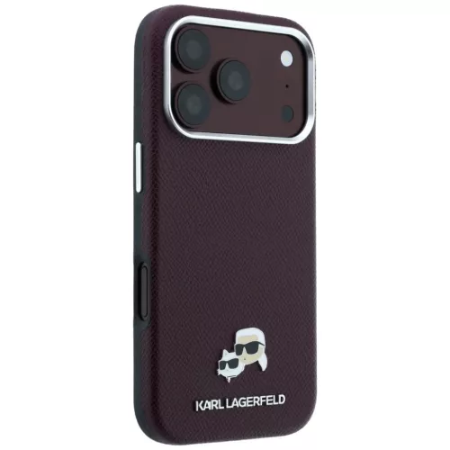  Apple iPhone 18 Pro / 17 Pro bordó Karl Lagerfeld Grained Heads Meta-3666339659363 4 kép