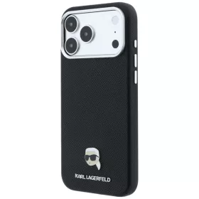  iPhone 18 Pro Max / 17 Pro Max fekete Karl Lagerfeld Grained Karl Hea-3666339659059 2 kép