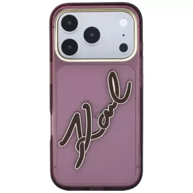  iPhone 18 Pro Max / 17 Pro Max bordó Karl Lagerfeld IML Big Signatur-3666339662059 2 kép