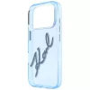  iPhone 18 Pro Max / 17 Pro Max kék Karl Lagerfeld IML Big Signature -3666339662097 3 kép