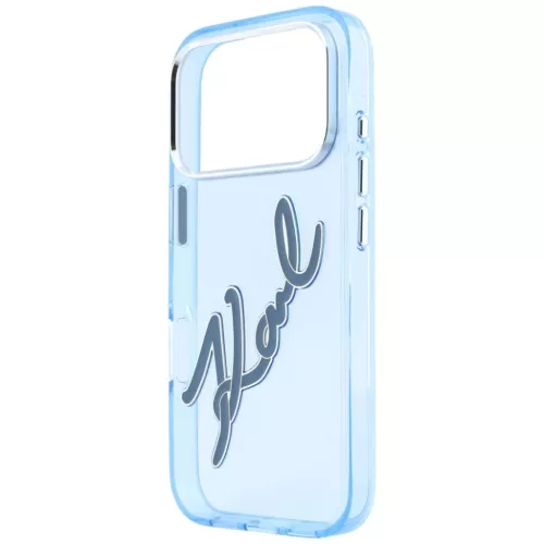  iPhone 18 Pro Max / 17 Pro Max kék Karl Lagerfeld IML Big Signature -3666339662097 3 kép