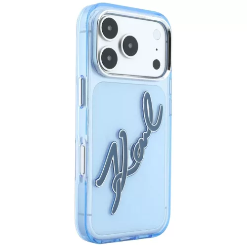  iPhone 18 Pro Max / 17 Pro Max kék Karl Lagerfeld IML Big Signature -3666339662097 4 kép