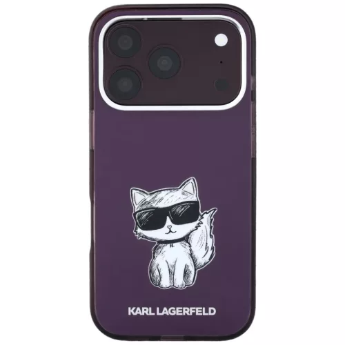 iPhone 18 Pro / 17 Pro bordó Karl Lagerfeld Choupette Body Sketch Pr-3666339661366 1 kép