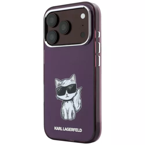  iPhone 18 Pro / 17 Pro bordó Karl Lagerfeld Choupette Body Sketch Pr-3666339661366 5 kép