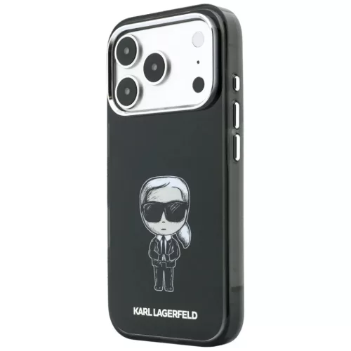  iPhone 18 Pro Max / 17 Pro Max fekete Karl Lagerfeld IML Ikonik Sketc-3666339661137 1 kép