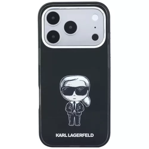  iPhone 18 Pro Max / 17 Pro Max fekete Karl Lagerfeld IML Ikonik Sketc-3666339661137 2 kép