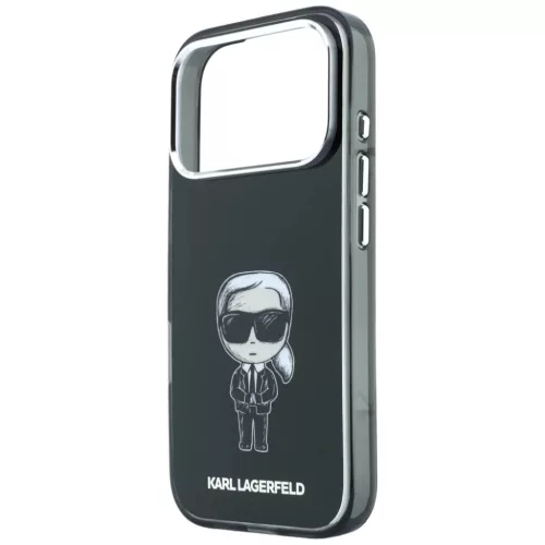  iPhone 18 Pro Max / 17 Pro Max fekete Karl Lagerfeld IML Ikonik Sketc-3666339661137 6 kép