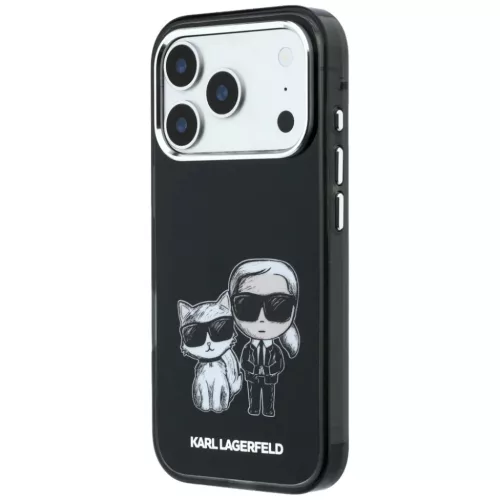  iPhone 18 Pro Max / 17 Pro Max fekete Karl Lagerfeld IML Karl&Choupet-3666339660970 2 kép