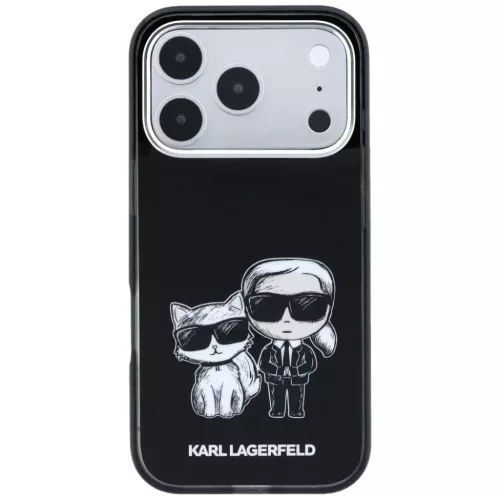  iPhone 18 Pro Max / 17 Pro Max fekete Karl Lagerfeld IML Karl&Choupet-3666339660970 3 kép