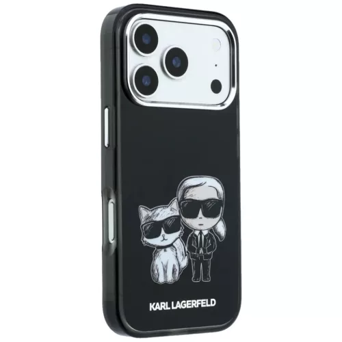  iPhone 18 Pro Max / 17 Pro Max fekete Karl Lagerfeld IML Karl&Choupet-3666339660970 4 kép
