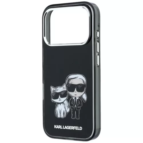  iPhone 18 Pro Max / 17 Pro Max fekete Karl Lagerfeld IML Karl&Choupet-3666339660970 6 kép