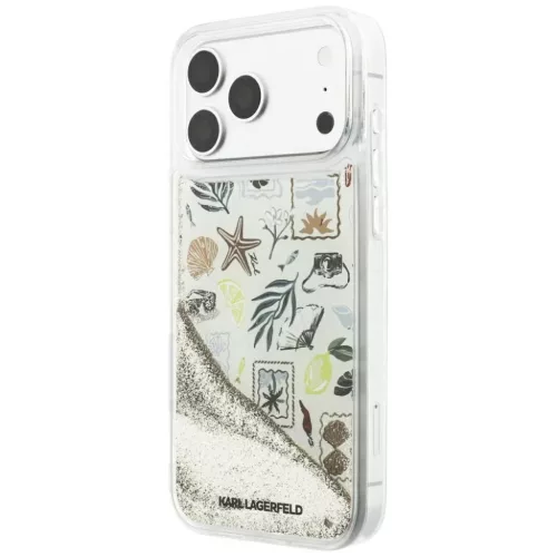  iPhone 18 Pro Max / iPhone 17 Pro Max bézs Karl Lagerfeld Liquid Gli-3666339641757 2 kép