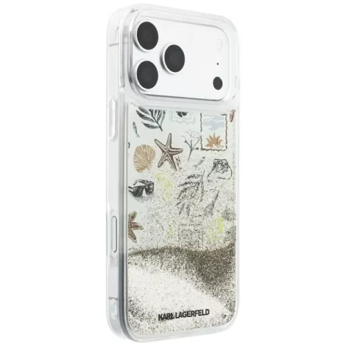 iPhone 18 Pro Max / iPhone 17 Pro Max bézs Karl Lagerfeld Liquid Gli-3666339641757 4 kép
