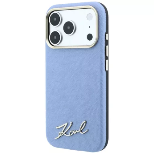  iPhone 18 Pro / 17 Pro világoskék Karl Lagerfeld Saffiano Small Scr-3666339658960 2 kép
