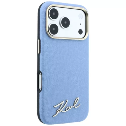  iPhone 18 Pro / 17 Pro világoskék Karl Lagerfeld Saffiano Small Scr-3666339658960 4 kép