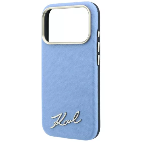  iPhone 18 Pro / 17 Pro világoskék Karl Lagerfeld Saffiano Small Scr-3666339658960 6 kép