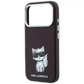  iPhone 18 Pro / 17 Pro bordó Karl Lagerfeld Smooth Choupette Sketch -3666339658168 2 kép