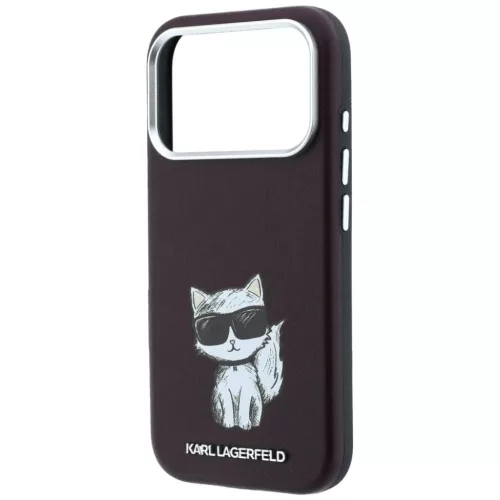  iPhone 18 Pro / 17 Pro bordó Karl Lagerfeld Smooth Choupette Sketch -3666339658168 2 kép