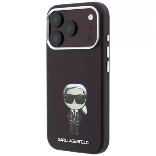  iPhone 18 Pro / 17 Pro bordó Karl Lagerfeld Smooth Ikonik Sketch Mag-3666339658045 6 kép