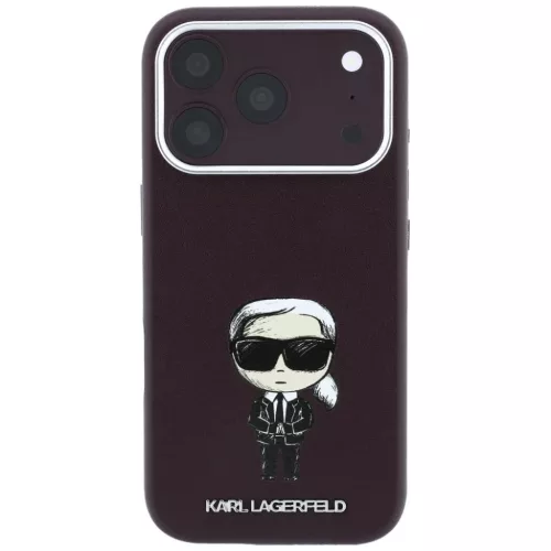  Apple iPhone 18 Pro Max / 17 Pro Max bordó Karl Lagerfeld Smooth Iko-3666339658052 3 kép