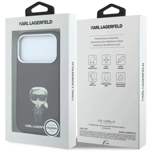  Apple iPhone 18 Pro Max / 17 Pro Max bordó Karl Lagerfeld Smooth Iko-3666339658052 6 kép