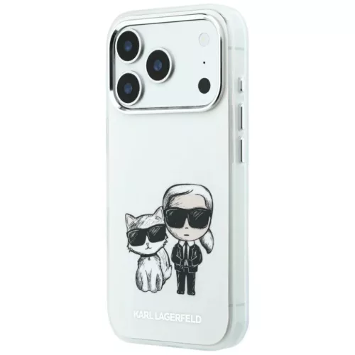  iPhone 18 Pro / 17 Pro bézs Karl Lagerfeld Smooth Karl & Choupette B-3666339657802 2 kép