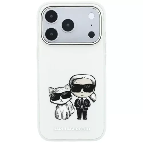  iPhone 18 Pro / 17 Pro bézs Karl Lagerfeld Smooth Karl & Choupette B-3666339657802 3 kép