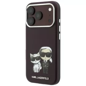  iPhone 18 Pro / 17 Pro Bordó Karl Lagerfeld Smooth Karl & Choupette -3666339657840 2 kép