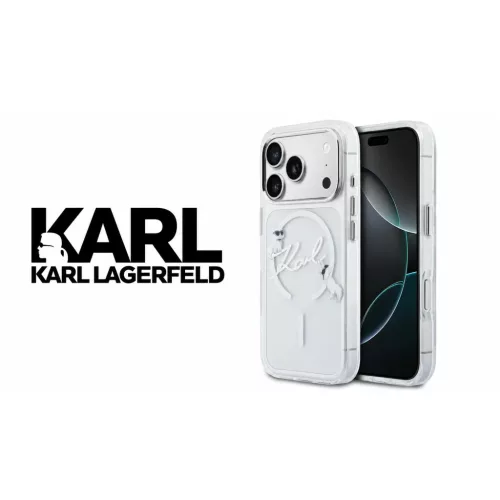  iPhone 18 Pro Max / 17 Pro Max Karl Lagerfeld Script logós MagSafe �-3666339661656 9 kép