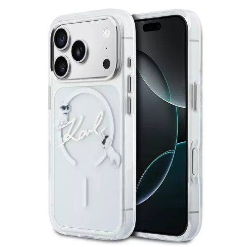  iPhone 18 Pro Max / 17 Pro Max Karl Lagerfeld Script logós MagSafe �-3666339661656 10 kép