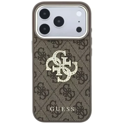  iPhone 18 Pro Max / iPhone 17 Pro Max Barna Guess 4G & Nagy Strasszos-3666339653033 3 kép