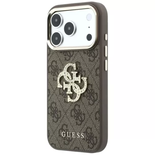  iPhone 18 Pro Max / iPhone 17 Pro Max Barna Guess 4G & Nagy Strasszos-3666339653033 4 kép