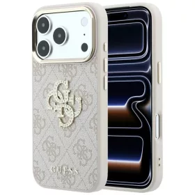  iPhone 18 Pro / iPhone 17 Pro rózsaszín Guess 4G & Big Strass Logo -3666339653101 1 kép