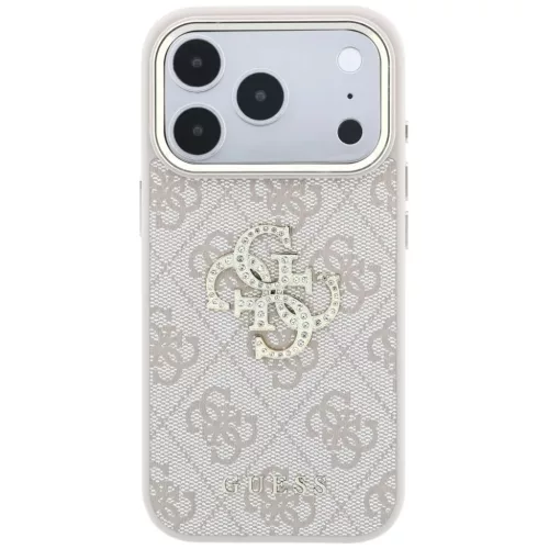  iPhone 18 Pro / iPhone 17 Pro rózsaszín Guess 4G & Big Strass Logo -3666339653101 3 kép