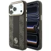  iPhone 18 Pro / iPhone 17 Pro barna Guess 4G with Stripe Round and Classic Logos MagSafe védőtok