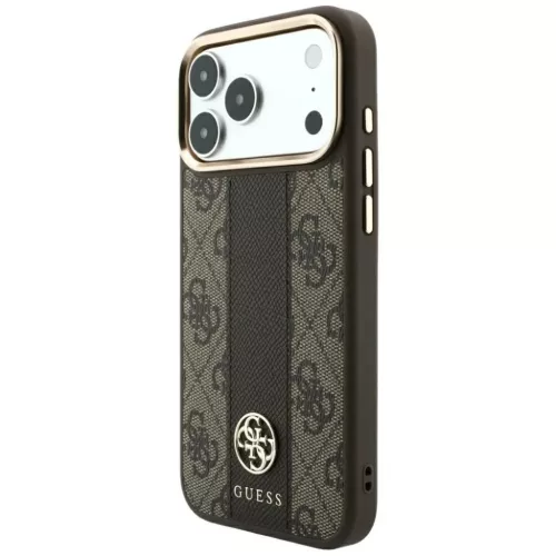  iPhone 18 Pro / iPhone 17 Pro barna Guess 4G with Stripe Round and Cl-3666339652548 2 kép