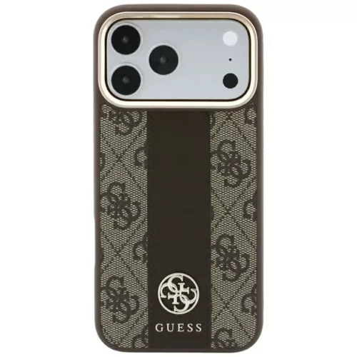  iPhone 18 Pro / iPhone 17 Pro barna Guess 4G with Stripe Round and Cl-3666339652548 3 kép