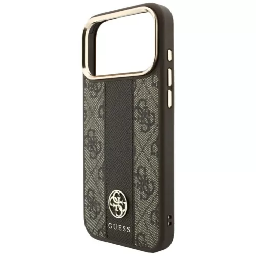  iPhone 18 Pro / iPhone 17 Pro barna Guess 4G with Stripe Round and Cl-3666339652548 6 kép