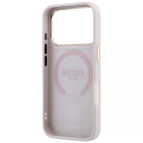  iPhone 18 Pro / iPhone 17 Pro rózsaszín Guess 4G csíkos, kerek és-3666339652623 7 kép