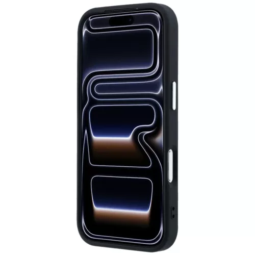  iPhone 18 Pro / 17 Pro fekete Guess Grained Triangle Logo MagSafe tok-3666339654740 5 kép