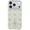  iPhone 18 Pro / 17 Pro bézs Guess Peony 4G Small Logo MagSafe tok-3666339654221 3 kép