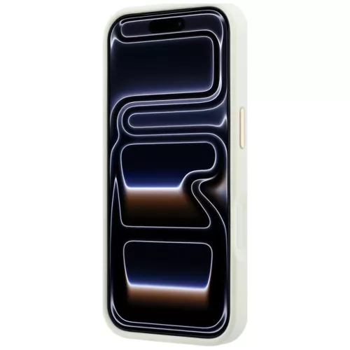  iPhone 18 Pro / 17 Pro bézs Guess Peony 4G Small Logo MagSafe tok-3666339654221 5 kép