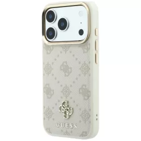  iPhone 18 Pro Max / 17 Pro Max bézs Guess Peony 4G Small Logo MagSaf-3666339654238 2 kép