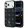  iPhone 18 Pro Max / 17 Pro Max fekete Guess Peony 4G Small Logo MagSafe védőtok