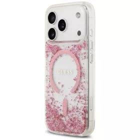  iPhone 18 Pro / iPhone 17 Pro rózsaszín Guess Resin Bottom Glitter -3666339673598 2 kép