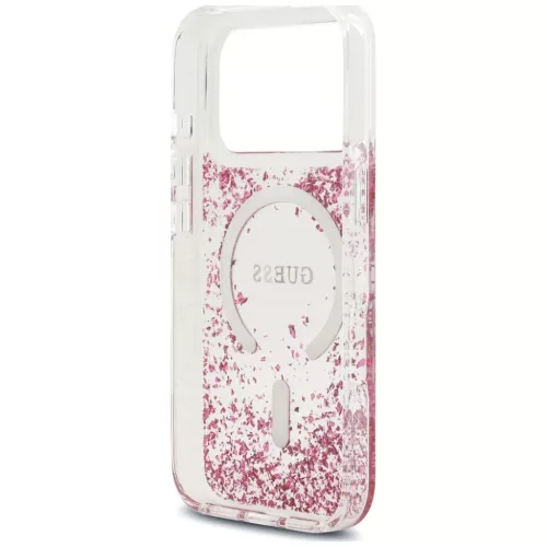  iPhone 18 Pro / iPhone 17 Pro rózsaszín Guess Resin Bottom Glitter -3666339673598 6 kép
