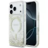  iPhone 18 Pro / iPhone 17 Pro arany Guess Resin Bottom Glitter MagSafe védőtok