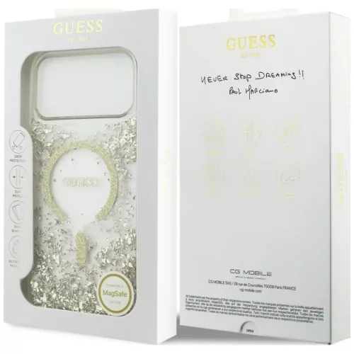  Apple iPhone 18 Pro Max / iPhone 17 Pro Max arany Guess Resin Bottom -3666339673581 8 kép