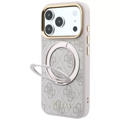  iPhone 18 Pro Max / 17 Pro Max rózsaszín Guess Ring Stand 360 4G Cl-3666339654634 2 kép