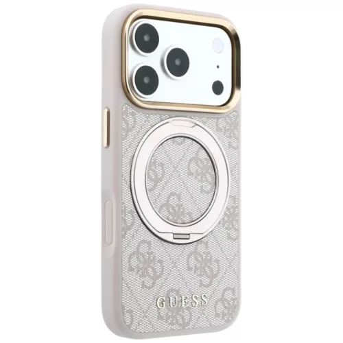  iPhone 18 Pro Max / 17 Pro Max rózsaszín Guess Ring Stand 360 4G Cl-3666339654634 4 kép